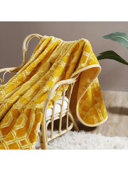 Плед Vito, 160x200, A436, темно-желтый цена и информация | Одеяла | pigu.lt