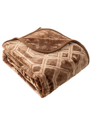 Плед Vito, 160x200, A436, коричневый цена и информация | Одеяла | pigu.lt