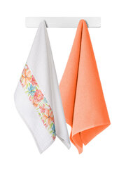 Кухонное полотенце Bloomy, 45x70, A420, белый/оранжевый цвет цена и информация | Кухонные полотенца, рукавицы, фартуки | pigu.lt