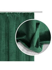 Велюровая штора Soft Velvet, 140x270, A566, темно-зеленый цвет цена и информация | Шторы | pigu.lt