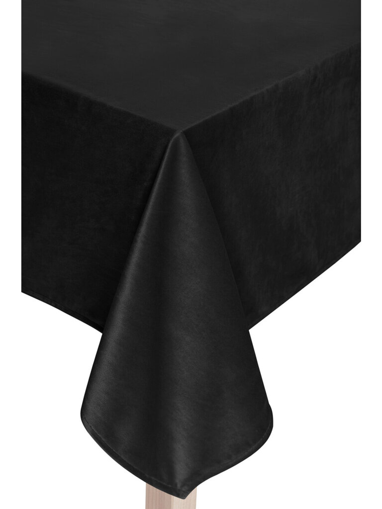 Soft A559 veliūrinė staltiesė, juoda kaina ir informacija | Staltiesės, servetėlės | pigu.lt