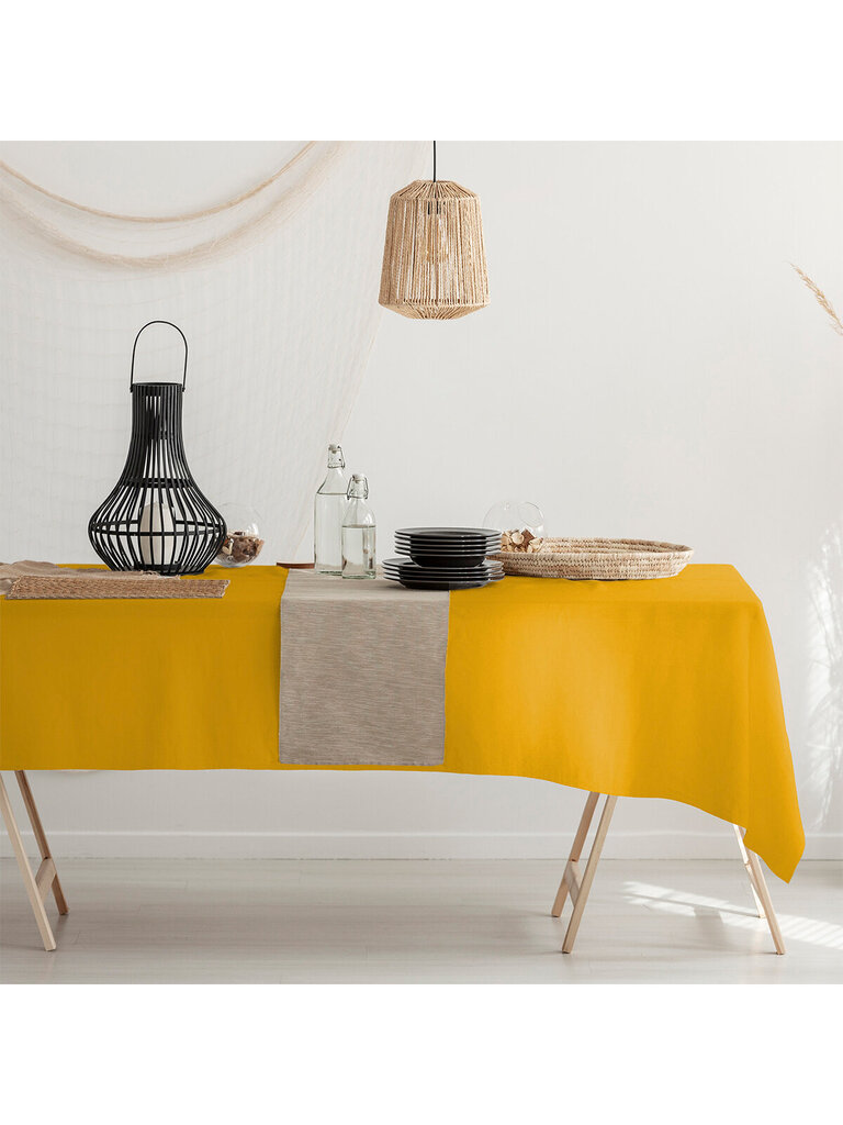 Viva A560 dėmėms atspari staltiesė, tamsiai geltona kaina ir informacija | Staltiesės, servetėlės | pigu.lt