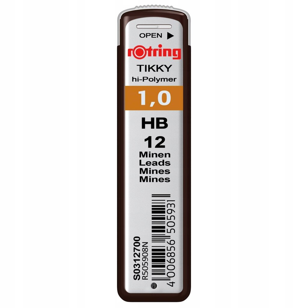 Grafitas pieštukui Rotring Tikky 1,0 mm HB цена и информация | Rašymo priemonės | pigu.lt