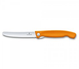 Victorinox Swiss Classic sulankstomas peilis daržovėms ir vaisiams, 11 cm цена и информация | Ножи и аксессуары для них | pigu.lt