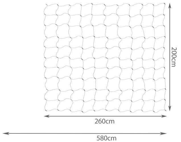 LED užuolaida - tinklas, 160 LED, šaltai balta цена и информация | Girliandos | pigu.lt