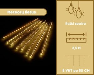 Girlianda "Meteorai", šiltai balti цена и информация | Гирлянды | pigu.lt