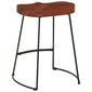 2 - jų Gavin baro taburečių komplektas 45x38x53cm, rudas kaina ir informacija | Virtuvės ir valgomojo kėdės | pigu.lt