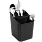 Stalo įrankių dėklas, juodas kaina ir informacija | Virtuvės įrankiai | pigu.lt