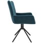 Pasukamos valgomojo kėdės, Aksomas, 2 vnt, mėlyna kaina ir informacija | Virtuvės ir valgomojo kėdės | pigu.lt