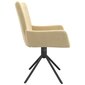 Pasukamos valgomojo kėdės, Aksomas, 2 vnt., kreminė spalva kaina ir informacija | Virtuvės ir valgomojo kėdės | pigu.lt