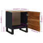 Naktinė spintelė, Perdirbtos medienos masyvas, 40x33x46cm цена и информация | Spintelės prie lovos | pigu.lt