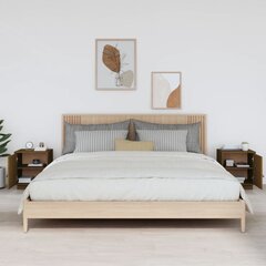 Naktinės spintelės, Pušies masyvas, 2vnt., 40x34x45cm, medaus ruda kaina ir informacija | Spintelės prie lovos | pigu.lt