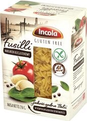 Makaronai be glitimo Incola Fusilli, 250 g kaina ir informacija | Kruopos, dribsniai, košės | pigu.lt