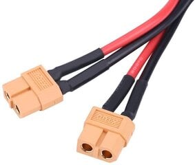 XT60 kištukinės jungties kabelio adapteris lygiagretaus akumuliatoriaus jungčiai 14Awg kabelis, skirtas Rc Lipo (nuo 1 moteriškos iki 2 vyriškų), 1 vnt. kaina ir informacija | Išmanioji technika ir priedai | pigu.lt