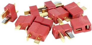5 пар T-Plug M/F 2 Pin Gold Connector Adapter в красном цвете цена и информация | Смарттехника и аксессуары | pigu.lt