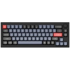 Keychron Q2 Knob Gateron G Pro Red Switch, juoda kaina ir informacija | Klaviatūros | pigu.lt