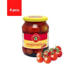 Konservuoti vyšniniai pomidoriukai Kėdainių, 680 g x 4 vnt. kaina ir informacija | Konservuotas maistas | pigu.lt