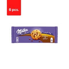 Sausainiai su šokolado gabaliukais Milka choco, 135 g x 6 vnt. kaina ir informacija | Saldumynai | pigu.lt