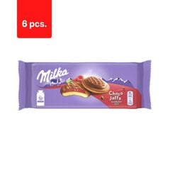 Sausainiai su aviečių skonio įdaru Milka jaffa, 147 g x 6 vnt kaina ir informacija | Saldumynai | pigu.lt