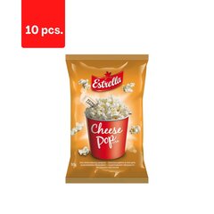 Попкорн со вкусом сыра ESTRELLA, 90 г x 10 шт.  цена и информация | Закуски, чипсы | pigu.lt