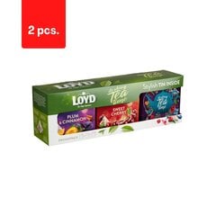 Loyd arbatų rinkinys su skardine dėžute, 2 rūšys 20 x 2g, 40vnt x 2 pak. kaina ir informacija | Arbata | pigu.lt