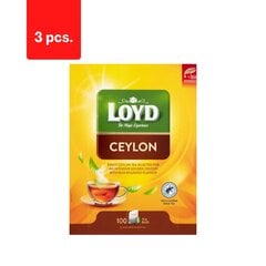 Чай черный ароматизированный LOYD Ceylon, 100 х 2 г х 3 упаковки цена и информация | Чай | pigu.lt