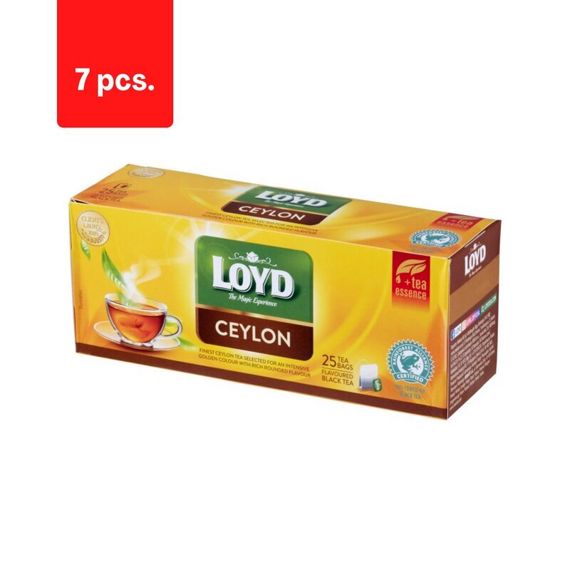 Loyd Ceylon aromatizuota juodoji arbata, 25 x 2g x 7 pak. kaina ir informacija | Arbata | pigu.lt