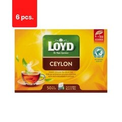 Loyd Ceylon aromatizuota juodoji arbata, 50 x 2g x 6 pak. kaina ir informacija | Arbata | pigu.lt