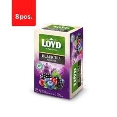 Чай черный ароматизированный со вкусом лесных ягод LOYD, 20 х 1.7 г х 8 пачек цена и информация | Чай | pigu.lt