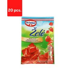 Braškių želė Dr.oetker, 77 g x 20 vnt. kaina ir informacija | Saldumynai | pigu.lt