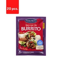 Prieskonių mišinys Santa Maria Burrito, 28 g x 20 vnt. kaina ir informacija | Prieskoniai, prieskonių rinkiniai | pigu.lt