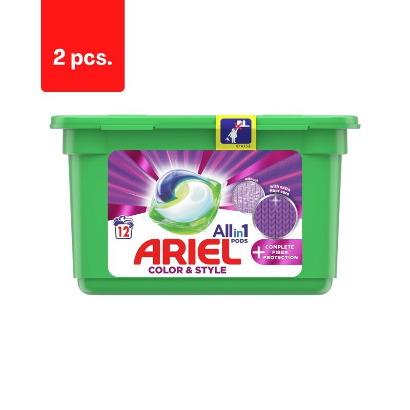 Ariel complete skalbimo kapsulės, 12vnt x 2 vnt. цена и информация | Skalbimo priemonės | pigu.lt