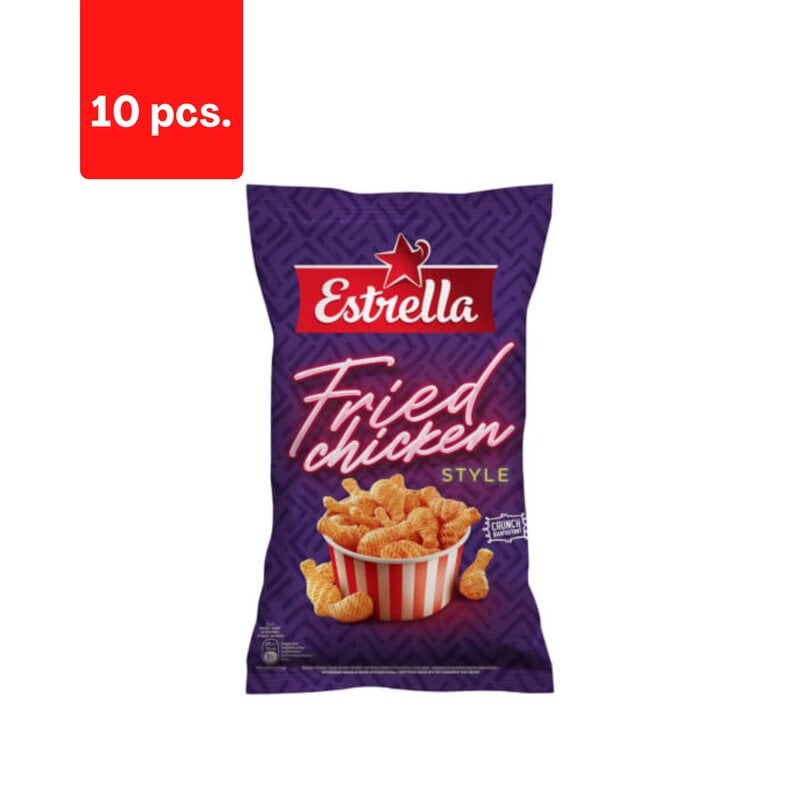 Užkandis Estrella fried chicken, 110 g x 10 vnt. цена и информация | Užkandžiai, traškučiai | pigu.lt