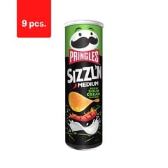 Užkandis Pringles kicking sour cream, 160g x 9 vnt. kaina ir informacija | Užkandžiai, traškučiai | pigu.lt