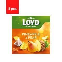 Чай фруктовый со вкусом ананаса и груши LOYD, 20 х 2 г х 5 упаковок цена и информация | Чай | pigu.lt