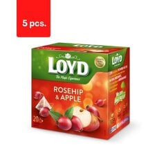 Loyd vaisinė arbata, obuolių skonio, su erškėtuogėmis, 20 x 2g x 5 pak. kaina ir informacija | Arbata | pigu.lt