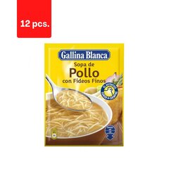 Vištienos sriuba su vermišeliais Gallina blanca, 71 g x 12 vnt. kaina ir informacija | Sriubos, sultiniai | pigu.lt