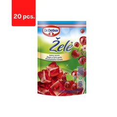 Vyšnių želė Dr.oetker, 77 g x 20 vnt. kaina ir informacija | Saldumynai | pigu.lt