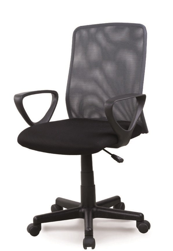 Biuro kėdė Halmar Alex, juoda/pilka kaina ir informacija | Biuro kėdės | pigu.lt