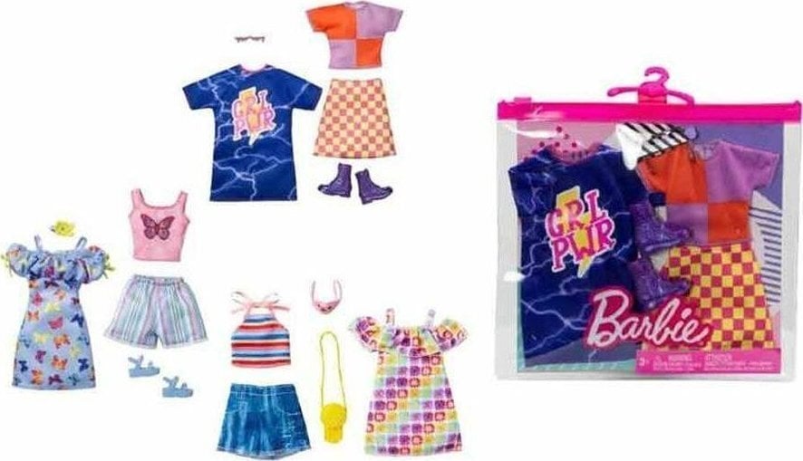 Lėlės rūbų rinkinys Mattel Barbie цена и информация | Žaislai mergaitėms | pigu.lt