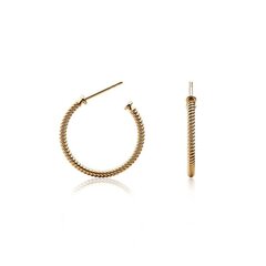 Paul Hewitt Rope Hoop Earring PH-ER-ROH-G PH-ER-ROH-G цена и информация | Серьги | pigu.lt