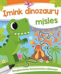 Įmink dinozaurų mįsles цена и информация | Развивающие книги | pigu.lt