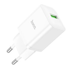 Сетевая зарядка Hoco N26 USB-A Quick Charge 3.0 18W + Type-C белая цена и информация | Зарядные устройства для телефонов | pigu.lt