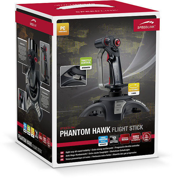 Speedlink Phantom Hawk (SL-6638-BK) цена и информация | Žaidimų vairai  | pigu.lt