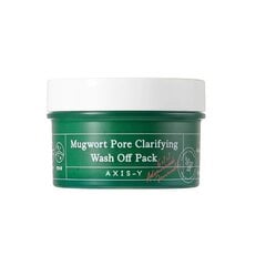 Осветляющая маска для лица Axis-Y Mugwort Pore Clarifying Wash Off Pack, 100 мл цена и информация | Маски для лица, патчи для глаз | pigu.lt