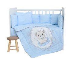 Комплект постельного белья Lorelli Little Bear Blue, 100х150 см, из 5 предметов цена и информация | Детское постельное бельё | pigu.lt