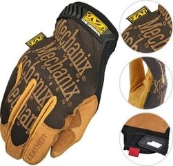 Перчатки Mechanix Durahide™ Original® Leather чёрный/коричневый, размер M цена и информация | Рабочие перчатки | pigu.lt