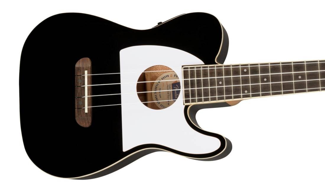 Koncertinė ukulėlė Fender FULLERTON TELE UKE BK kaina ir informacija | Gitaros | pigu.lt