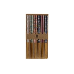Dkd home decor bambukinės lazdelės, 22,5 x 1 x 1 cm, 12vnt kaina ir informacija | Stalo įrankiai | pigu.lt