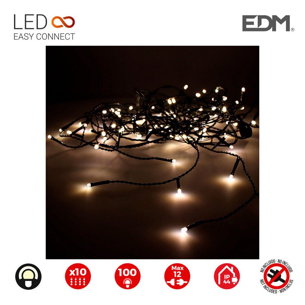 LED žibintai - užuolaidos, 2 x 1 m цена и информация | Girliandos | pigu.lt